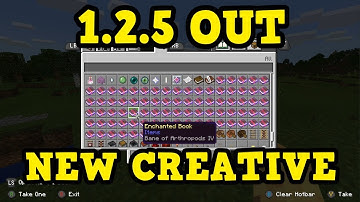 Minecraft PE / Xbox 1.2.5 OUT - New Creative Menu & More