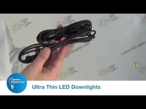 Thin Recessed Lotus LED Lights Driver Installation