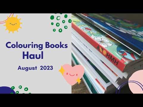 August 2023 Colouring Book Haul