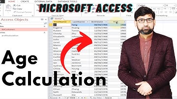 How to calculate age in MS Access Query