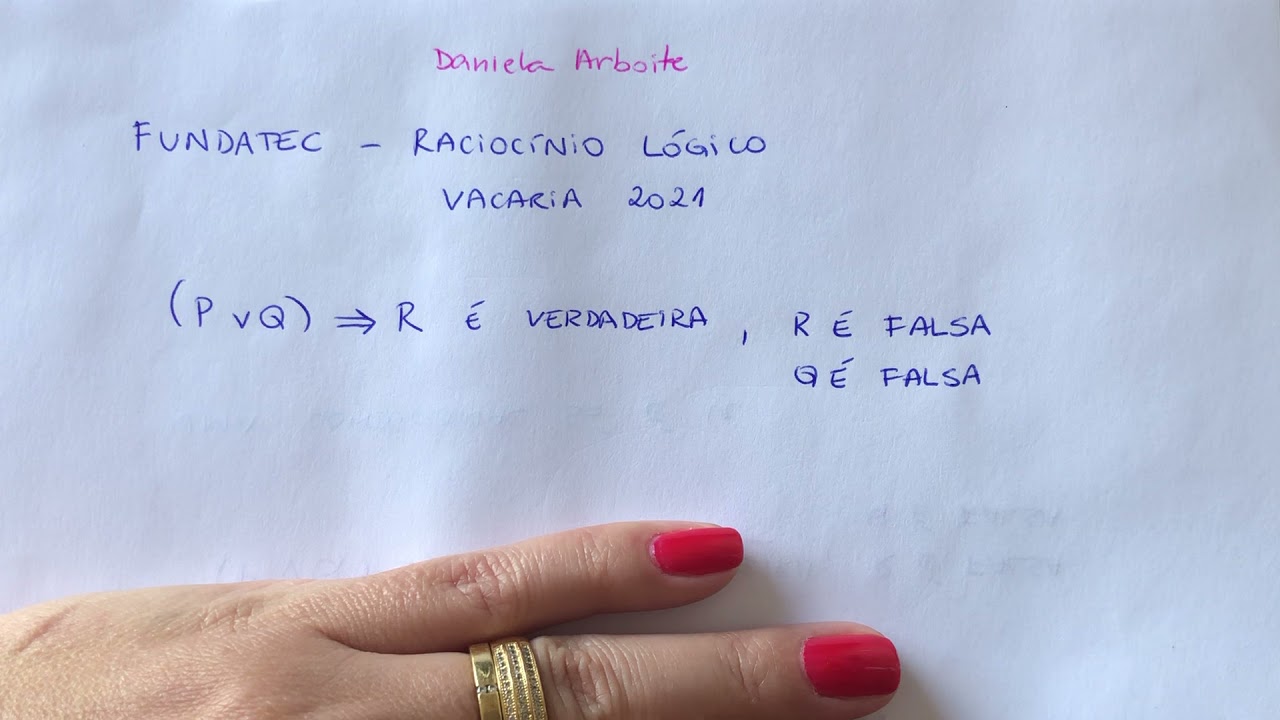 Raciocínio Lógico - FUNDATEC - Vacaria 2021