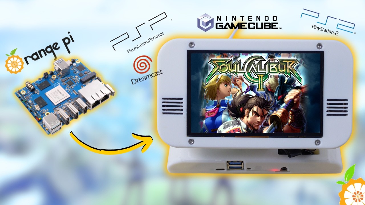 Я собрал МОЩНУЮ самодельную ретро-игровую консоль на базе RK3588 с Orange Pi 5 Plus | GameCube, P...