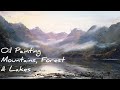 How to Paint a Small Landscape in Oils / New Zealand Mountains and Forest