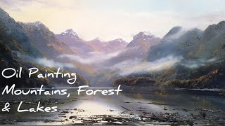How to Paint a Small Landscape in Oils / New Zealand Mountains and Forest