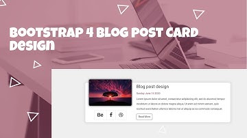 How to Create Professional Blog Post with minimal CSS | Bootstrap 4 | Coding League