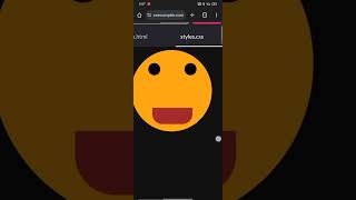 How to make a simple smiley face using html & css  | HTML | CSS  | coding in phone