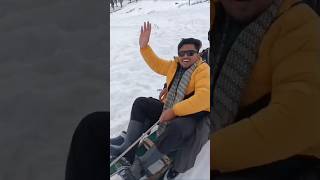 From Train to Snow Fall 😱 Gondola &amp; Sledge Ride #kashmir #heavenonearth
