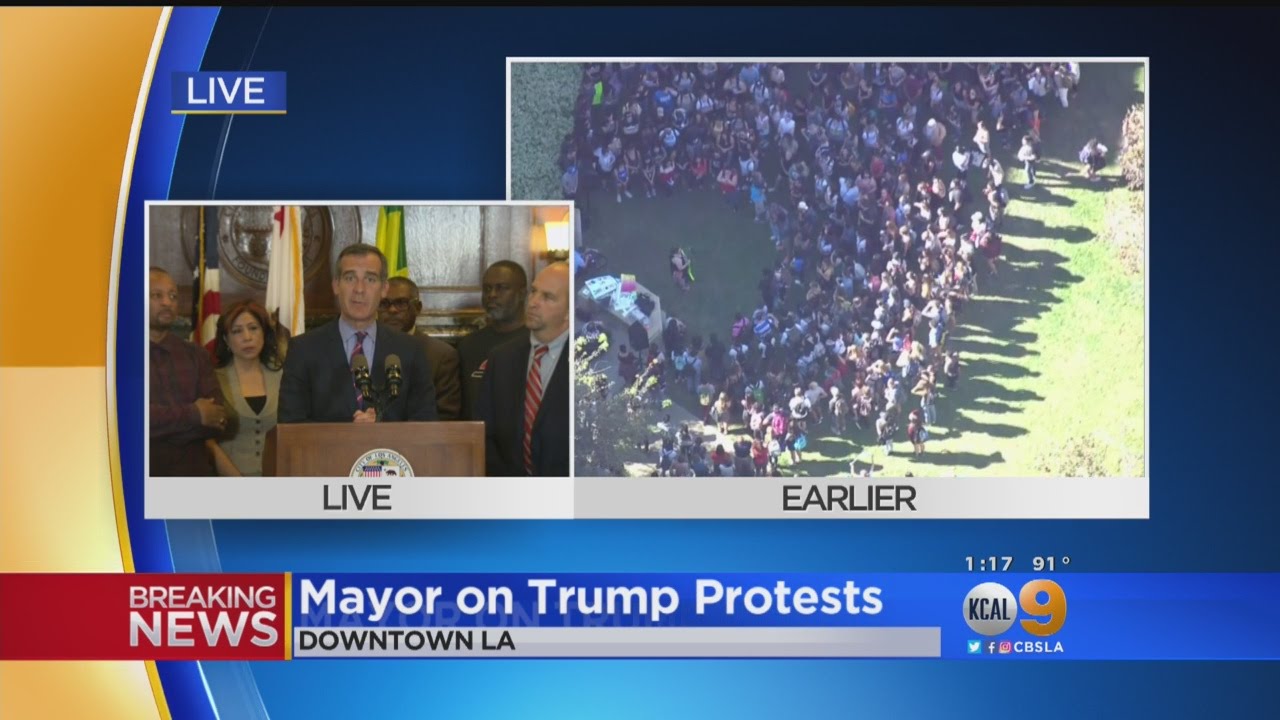 Mayor Garcetti Urges Safe Protests