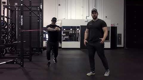 Split Stance Pallof Press w/ Rotation