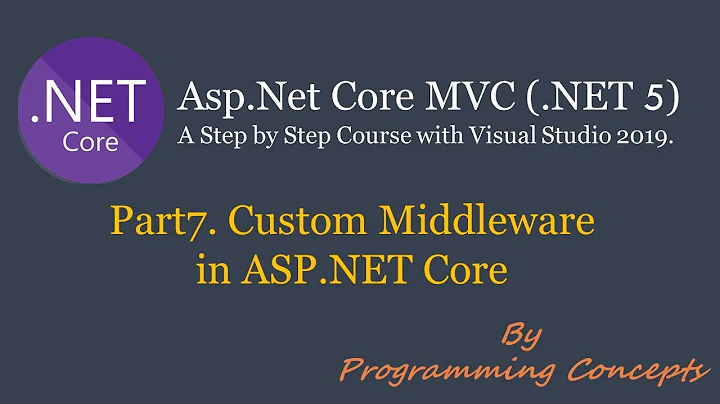 Part 7. Custom Middleware in ASP NET Core.