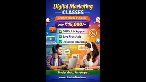 Digital Marketing Course In Hyderabad Ameerpet #digitalmarketingcourse #googleads #seo #digital