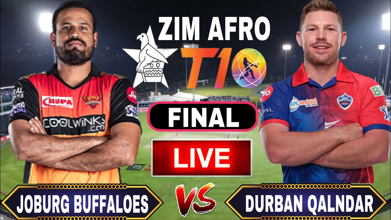 🔴Live Zim Afro T10 League 2023 Final Joburg Buffaloes vs Durban Qalanadrs jbl vs db live score