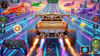 💥Monster Truck Stunt car Madness | Extreme Stunts & Insane Crashes Mega Ramp Racing (Part 2)  screenshot 3