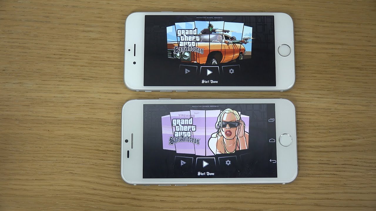 GTA San Andreas IPhone 6 Vs Goophone I6 4K Gameplay Review YouTube 