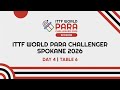 LIVE! | Day 4 | Table 6 | ITTF World Para Challenger Spokane 2026 (USA)