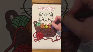 Kitten & Yarn 🐱🧶 | Playful Art #art #painting