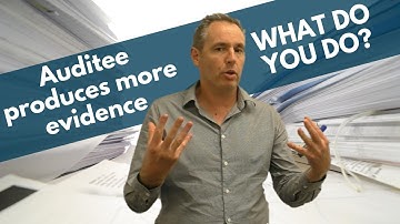 What to do if an auditee produces more evidence after the audit