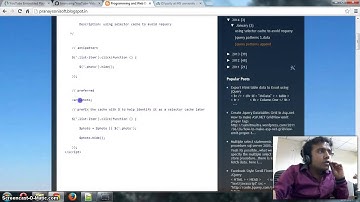 selector cache in jQuery