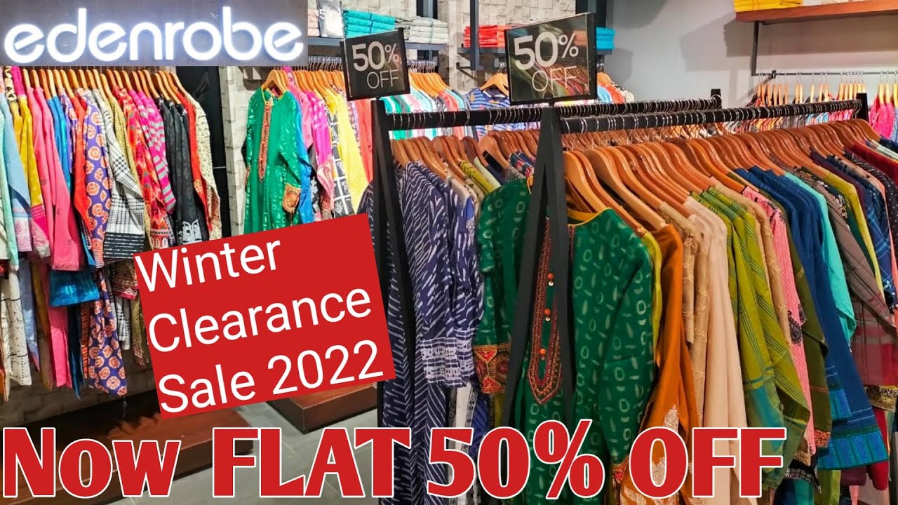 Flat 50 off edenrobe winter clearance sale 2022 YouTube