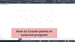 How to Creates multiple points in autocad