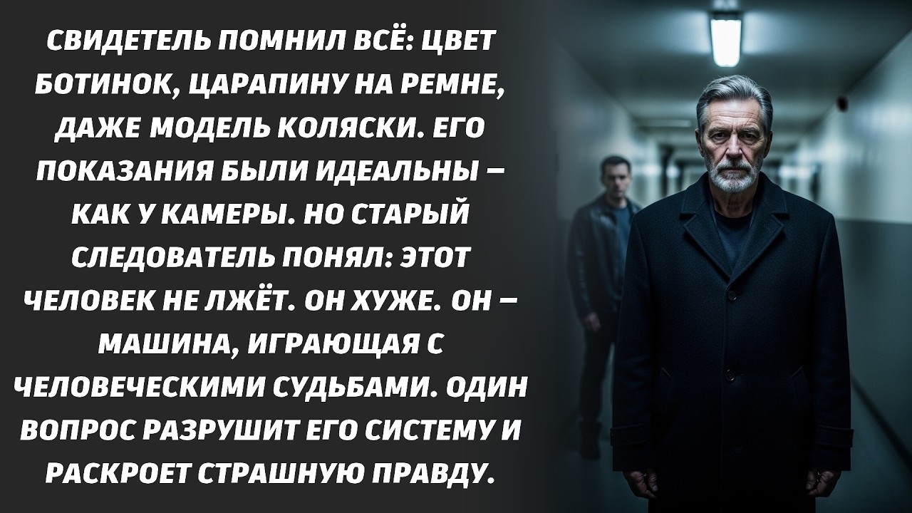 Свидетель с идеальной памятью. Один вопрос разоблачил его эксперимент над людьми.