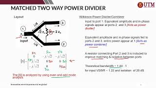 WEEK 7 - 2   WILKINSON POWER DIVIDER