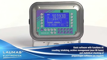WINOX2G - stainless steel weight indicator with large LCD graphic display IP68 (IP69K) - LAUMAS