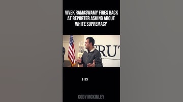 Vivek Ramaswamy answers question about white supremacy! #vivek #race #white #politics #fakenews