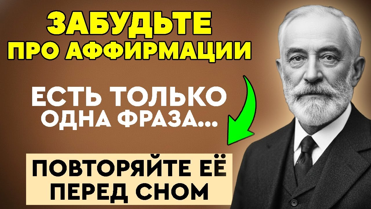 Секрет Французского Аптекаря,который ПОТРЯС ВРАЧЕЙ...Как Он Лечил Людей 1 Фразой? Забытое учение Куэ
