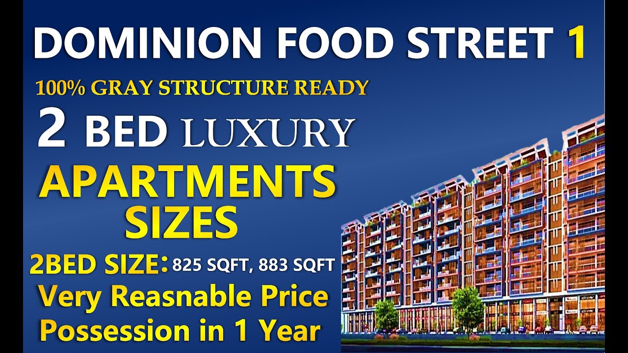 DOMINION FOOD STREET 1: AN INSIDE LOOK AT THE SHOPS AND APARTMENTS IN BAHRIA TOWN KARACHI.