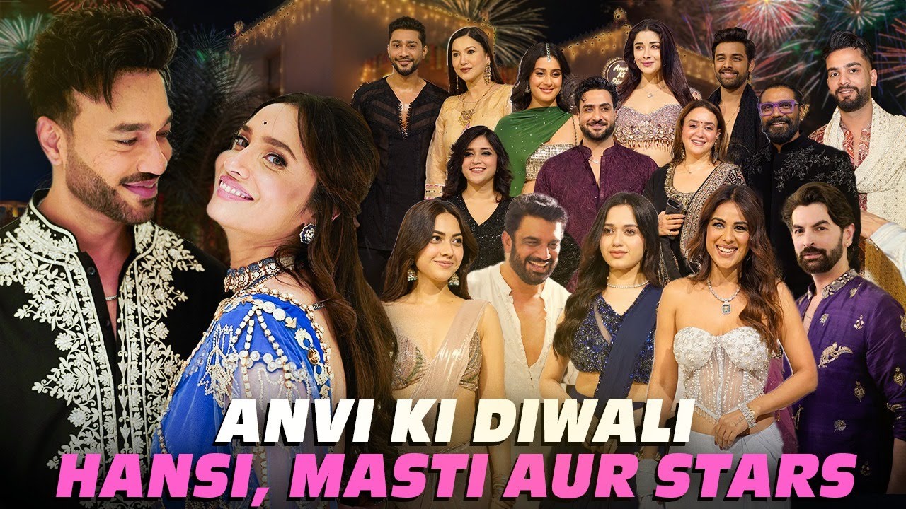 Elvish Yadav, Jannat, Karan Kundra & Tejaswi At ANVI Ki Diwali Bash! @ANVI