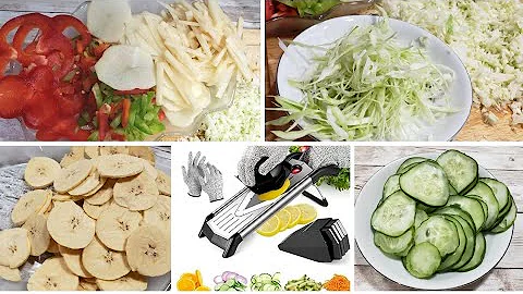How I slice and Cut my Vegetables without stress | Joyhill V blade mandoline slicer Review