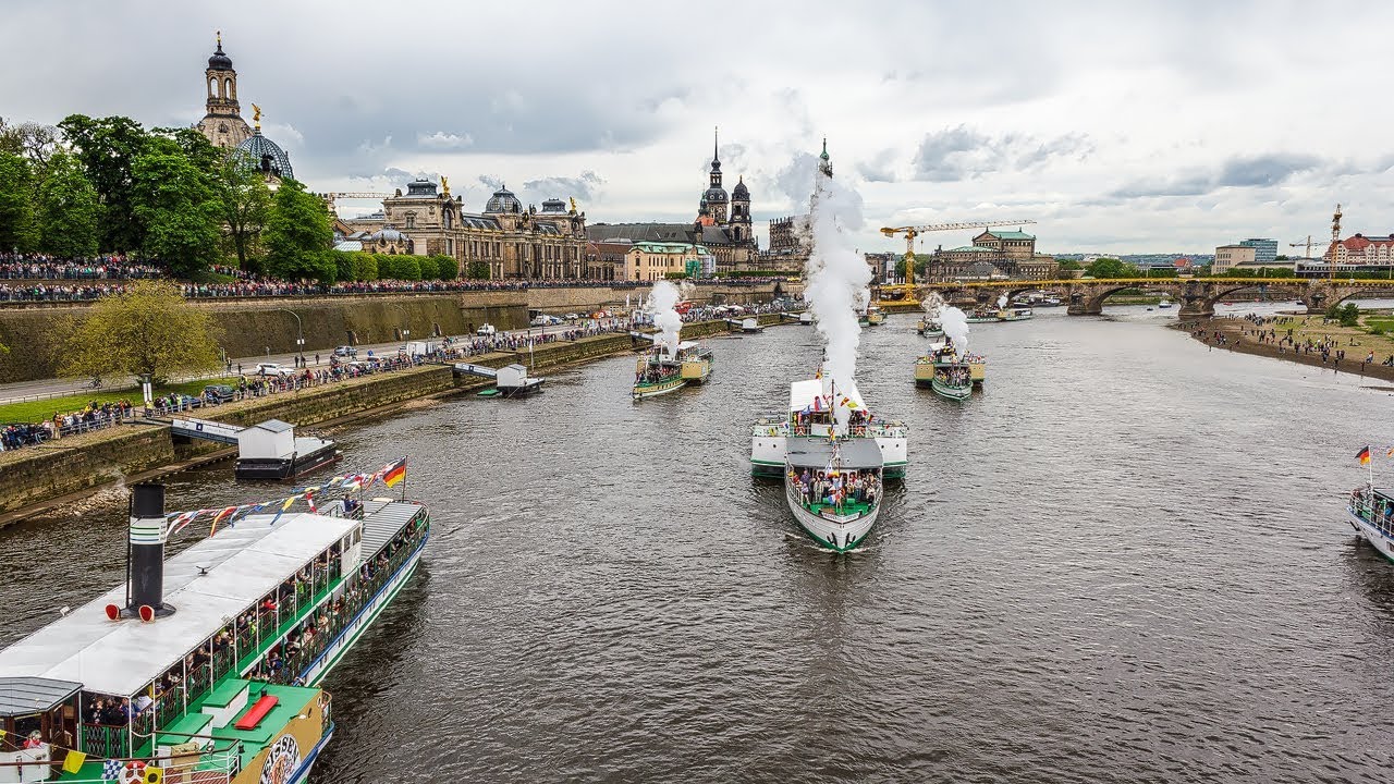 Dampferparade Dresden 2018 - Timelapse 4K