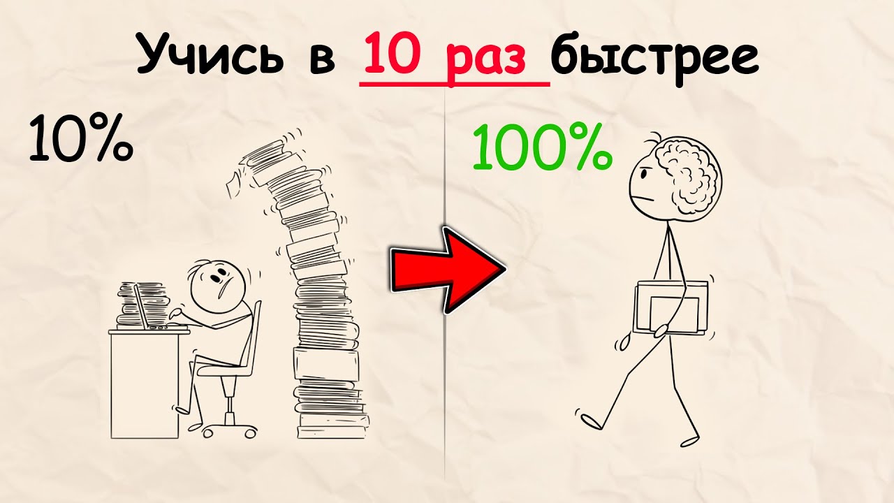 Как Учиться в 10 РАЗ БЫСТРЕЕ и Запоминать Навсегда!