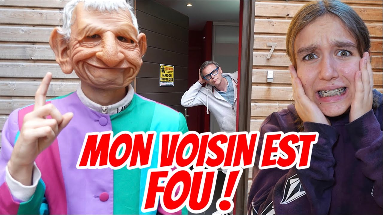 NOTRE VOISIN EST FOU ! IL CASSE TOUT CHEZ NOUS ! - PINK LILY