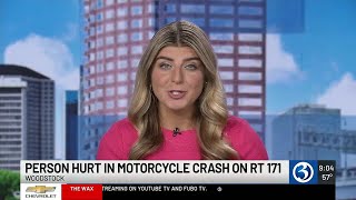 Injuries reported after car vs. motorcycle crash in Woodstock Wealth