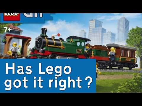 YouTube thumbnail: A new Lego Steam Train Set!
