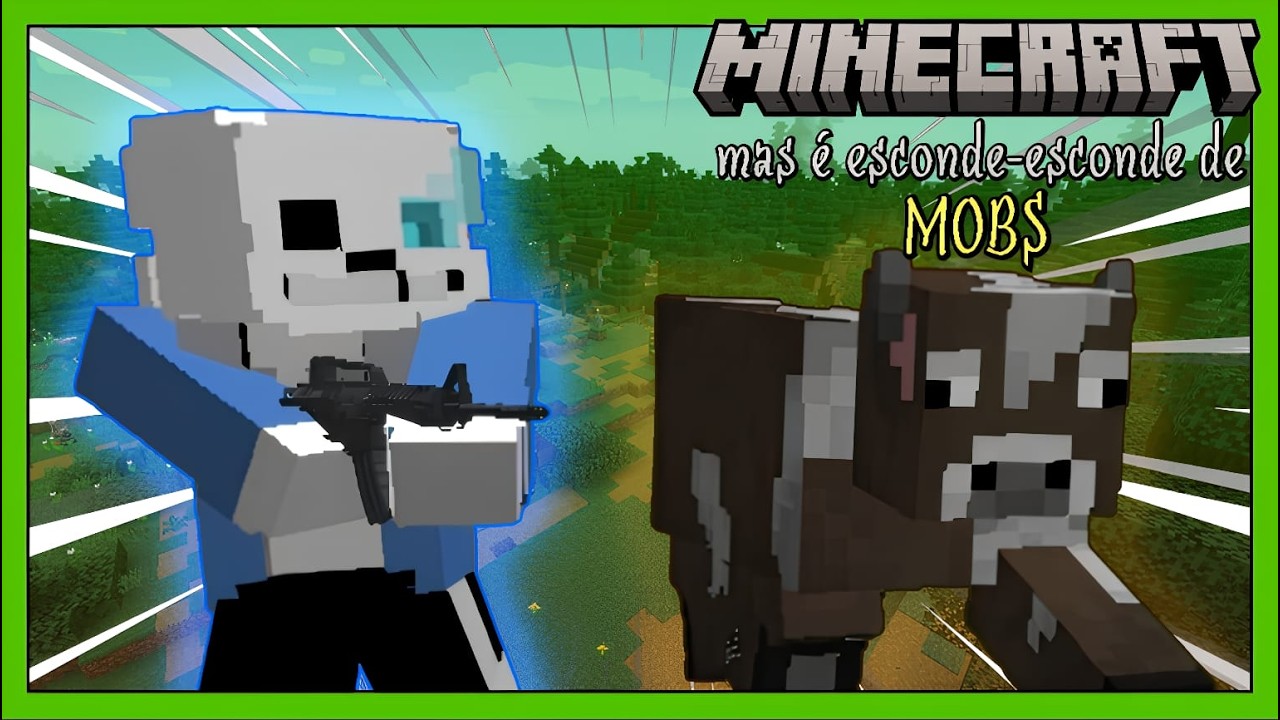 MINECRAFT, mas é esconde-esconde de mobs! | minecraft gameplay