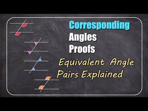 Parallel Lines - Corresponding Angles PROOF -  #parallellinesandatransversal #correspondingangles