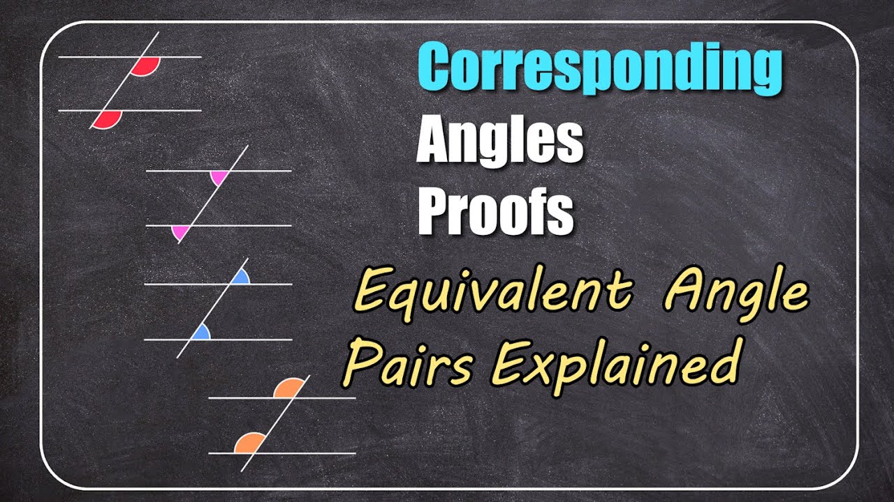 Parallel Lines - Corresponding Angles PROOF -  