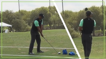 2019 TIGER WOODS Warm Up Swing Sequence | Wedge To Driver