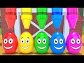 Aprender Colores y Números | Huevos de Colores en la Granja | Canciones Infantiles ZooLoo en Español