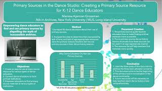 Primary Sources in the Dance Studio: Creating a Primary Source Resource for K-12 Dance Teachers