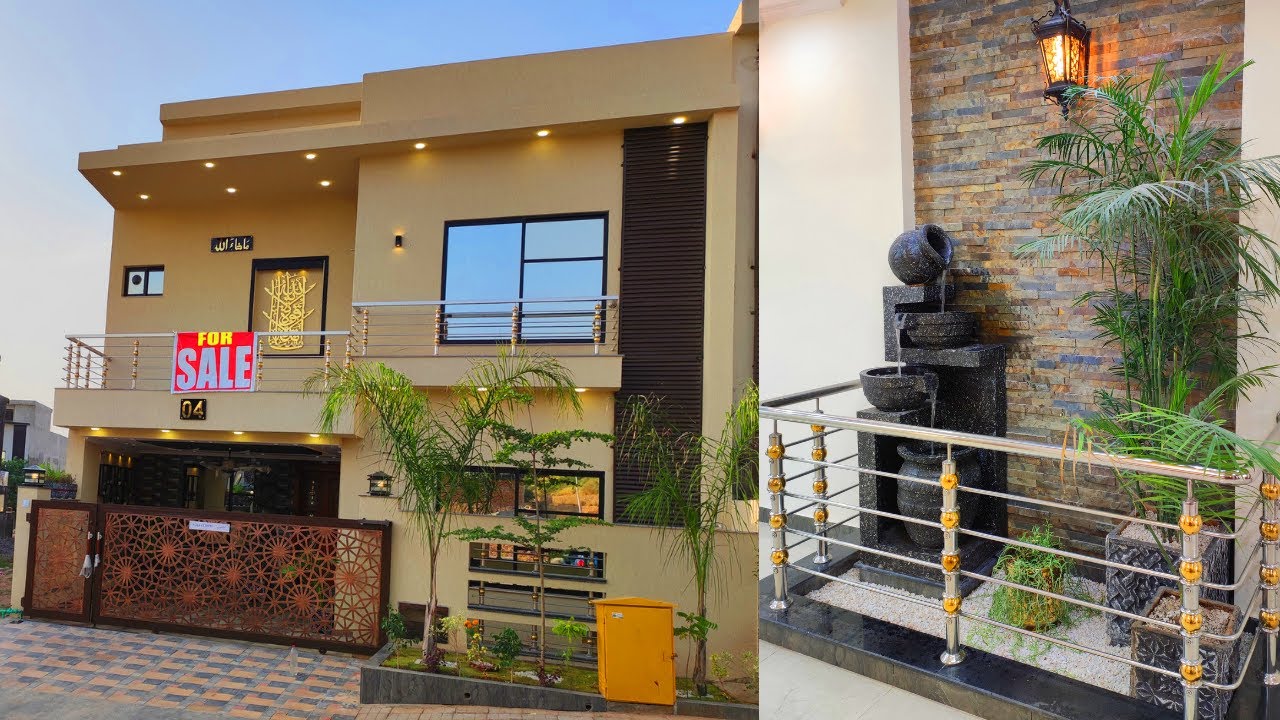 9.5 Marla Beautiful Designer With Indoor Fountain For Sale in