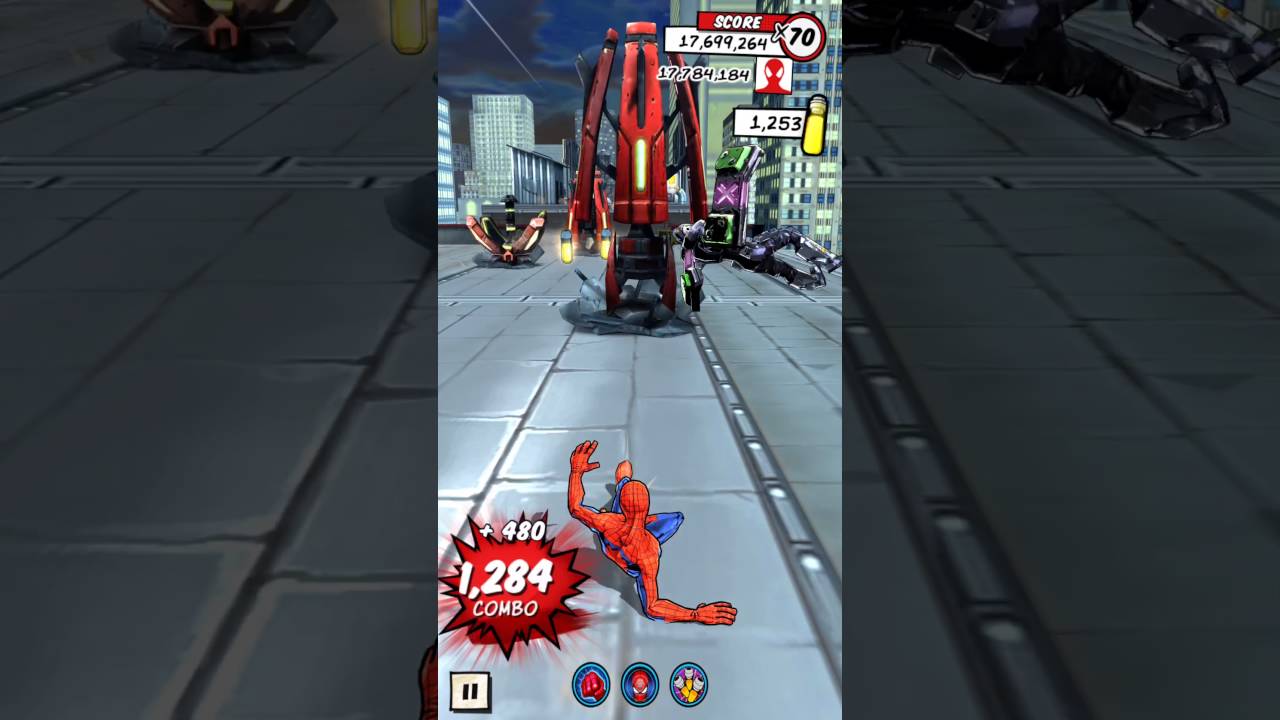 Spider-Man Unlimited 39.6 Million Unlimited Mode Run
