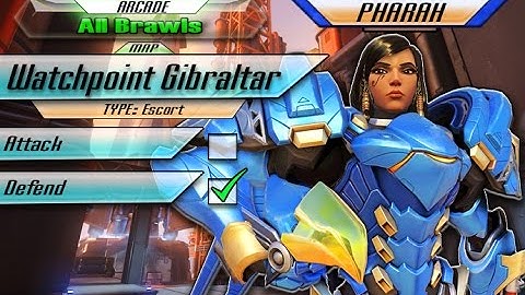 Overwatch: Pharah #1 - [All Brawls] Watchpoint Gibraltar (no commentary) PS4