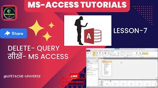 How to use Delete Query in Microsoft Access | MS Access Query Tutorials #advancedexcel  #viral