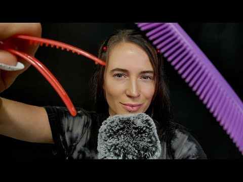 ASMR - Ultimate Personal Attention - Hair Clipping, Face Touching, Fluffy Mic