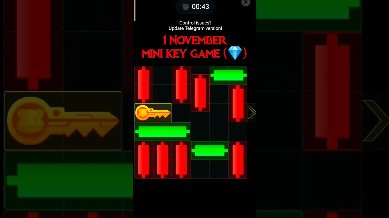 1 November hamster combat mini key mini game puzzle gaming key level