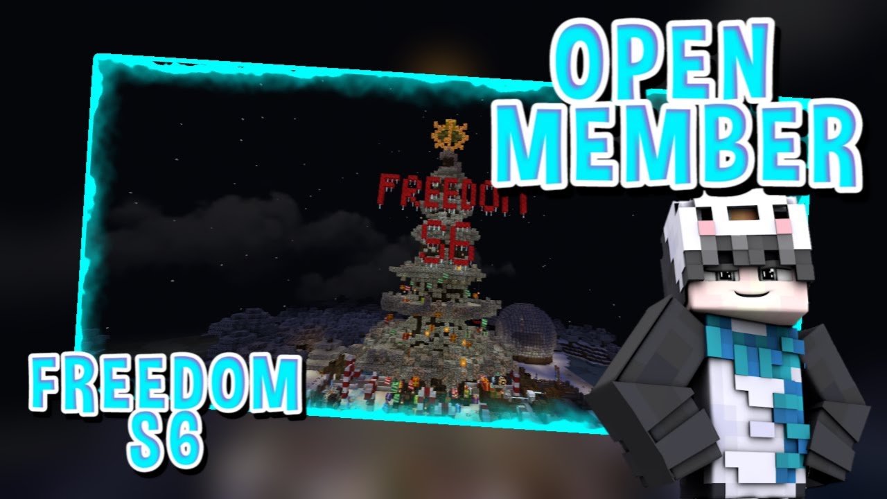 OPEN MEMBER REALMS TERBARU FREEDOM SMP S6 | Minecraft - YouTube